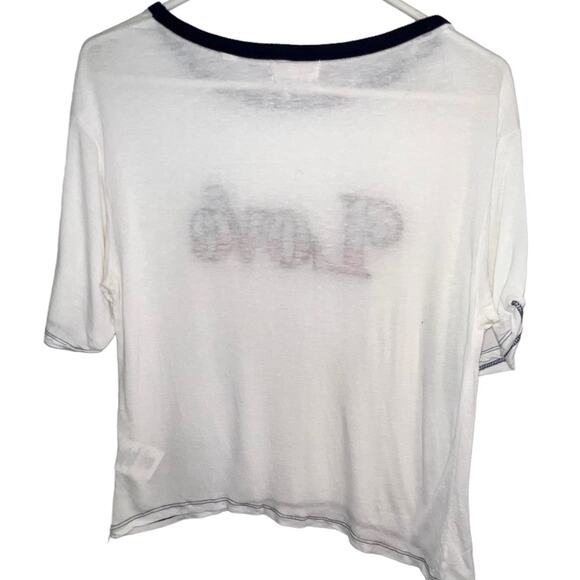 Altar’d State Baby Tee Short Sleeve Top USA Embroidered Love Patriotic Festival - Picture 3 of 5